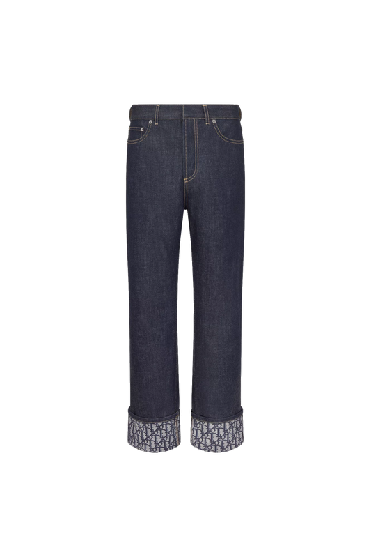 Long Slim-Fit Dior Oblique Jeans