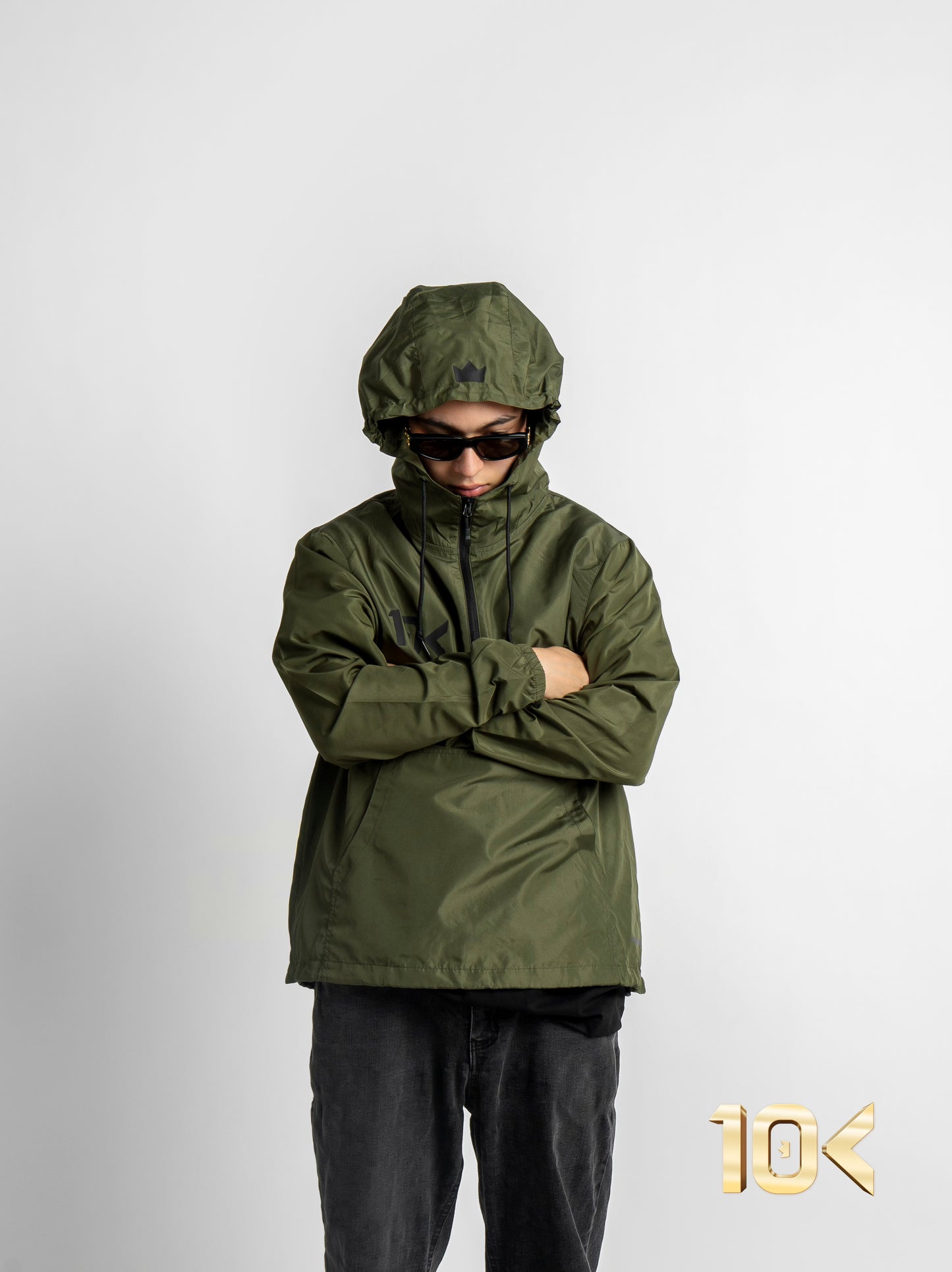 10K Olive Windbreaker