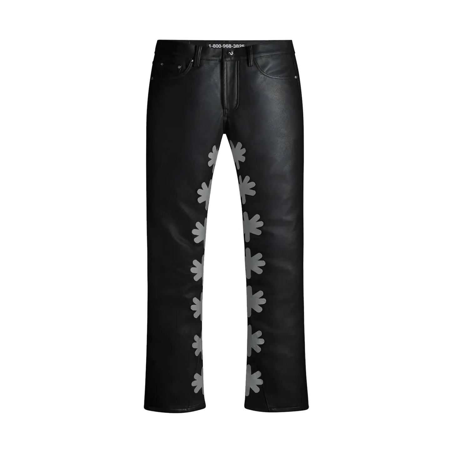 LOST SHDWS LEATHER FLARE PANTS